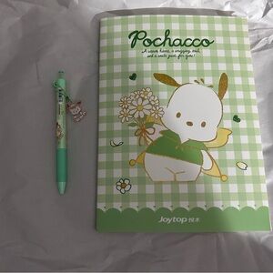 Pochacco Notebook and Pen Set NWT